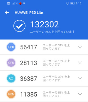 P30 liteの性能